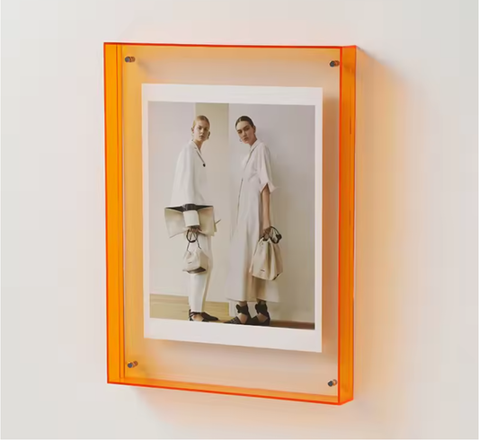 Cadre Phot en Acrylique Orange