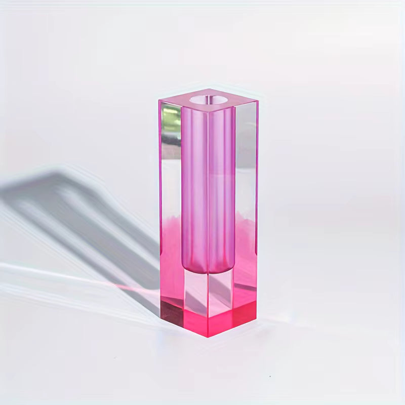 Vase en Acrylique Rose