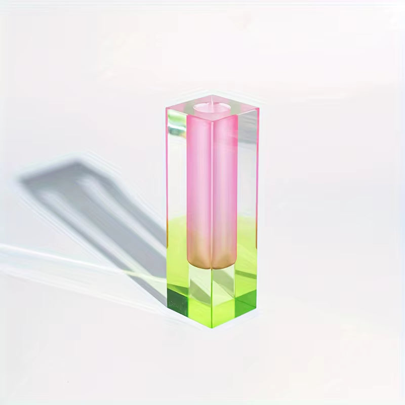 Vase en Acrylique Vert