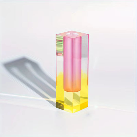 Vase en Acrylique Jaune