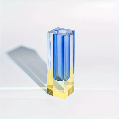 Vase en Acrylique Bleu