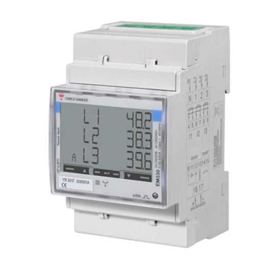 Compteur d'Énergie Triphasé Power Boost 22 W pour Véhicules Électriques WALLBOX