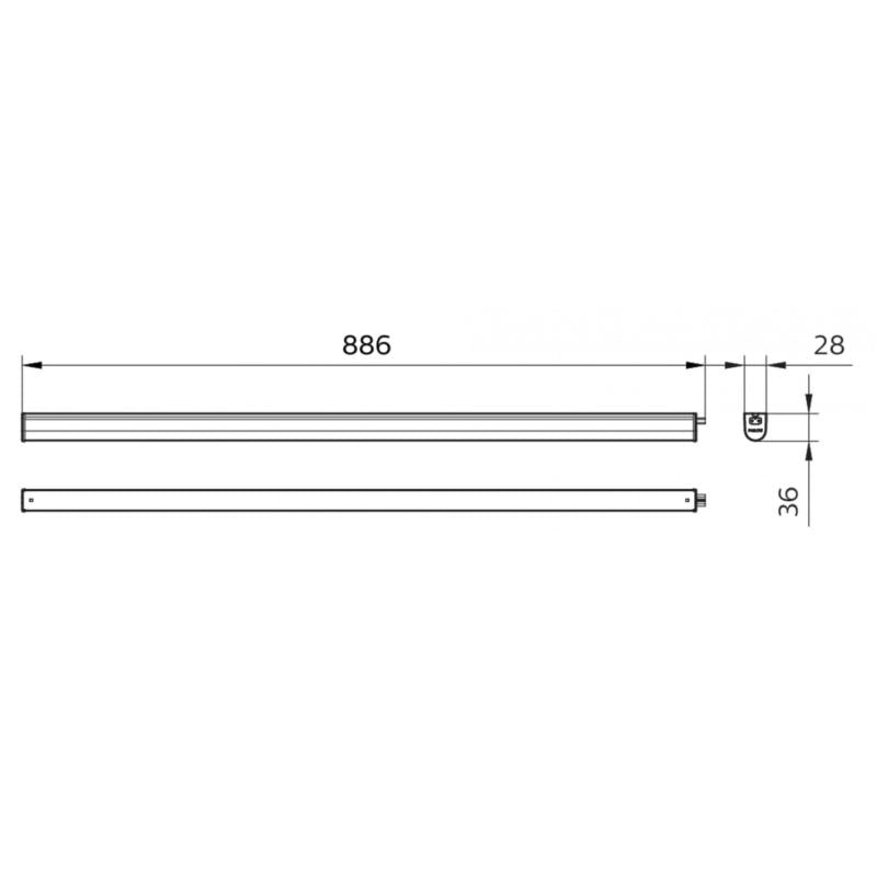 Réglette LED PHILIPS 15W Batten 90cm Raccordable