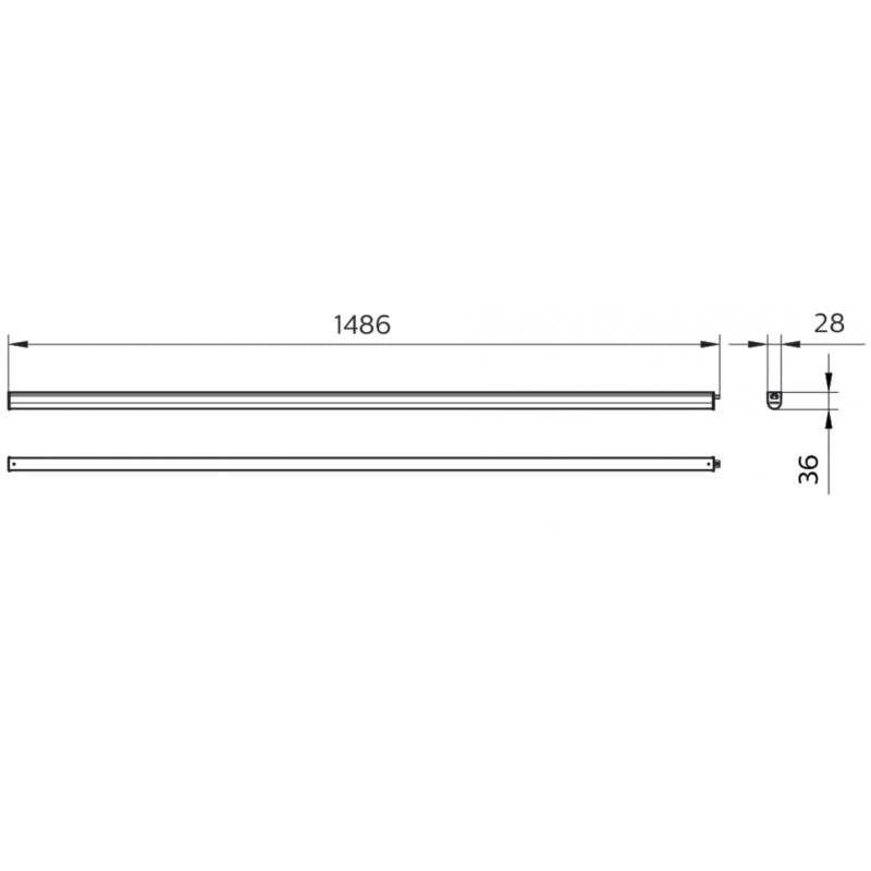 Réglette LED PHILIPS 24W Batten 150cm Raccordable